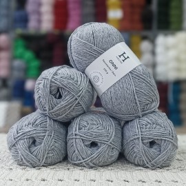 500 gr %70 Wool   İhraç  El Örgü İpi - Gri Melanj