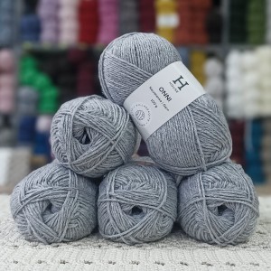 500 gr %70 Wool   İhraç  El Örgü İpi - Gri Melanj