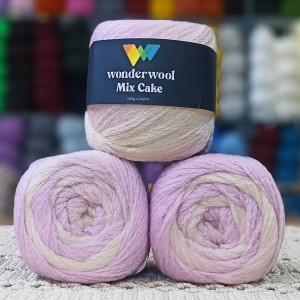 300 gr %10 Yünlü Alpaca Görünümlü Zincir Büklüm Ebruli Cake İhraç Fazlası El Örgü İpi 
