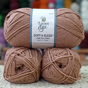 Yarn Bee Soft & Sleek 420-440 GR İhraç Fazİası El Örgü İpi - Kil Kahvesi