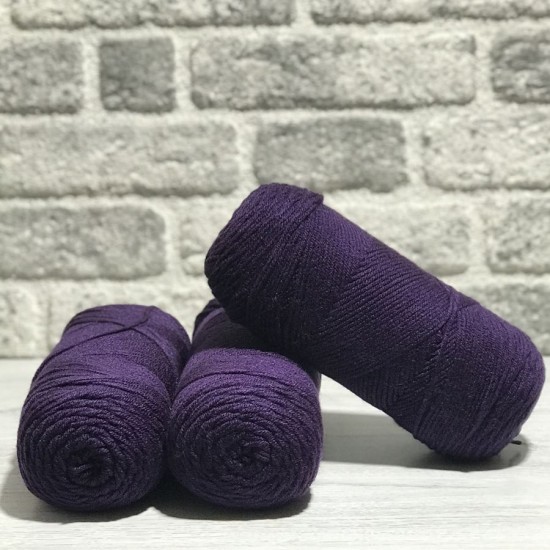 550-600 gr AMERİKAN SARIM EL ÖRGÜ İPİ - Mor