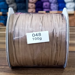 100 gr İhraç Fazlası SOFT Rafya El Örgü İpi - 048 Sütlü Kahve