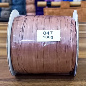 100 gr İhraç Fazlası SOFT Rafya El Örgü İpi - 047 Rose Kahve