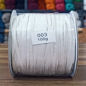 100 gr İhraç Fazlası SOFT Rafya El Örgü İpi - 003 Açık Taş