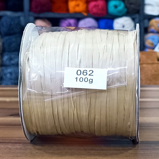 100 gr İhraç Fazlası SOFT Rafya El Örgü İpi - 062 Kese Kağıdı