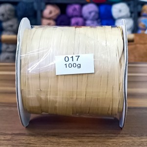 100 gr İhraç Fazlası SOFT Rafya El Örgü İpi - 017 Sarımtrak Kese Kağıdı