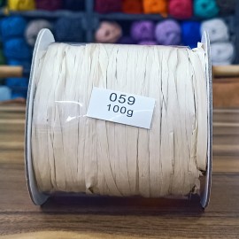 100 gr İhraç Fazlası SOFT Rafya El Örgü İpi - 059 Krem