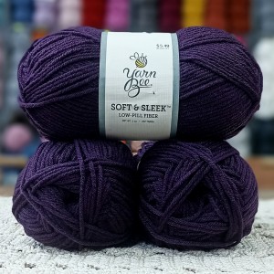 Yarn Bee Soft & Sleek 420-440 GR İhraç Fazİası El Örgü İpi - Patlıcan Moru 