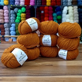 10 Adet 500 gr Gala Merino XL  %40 Merino S.W İhraç Fazlası El Örgü İpliği - 1035 XL Baharat