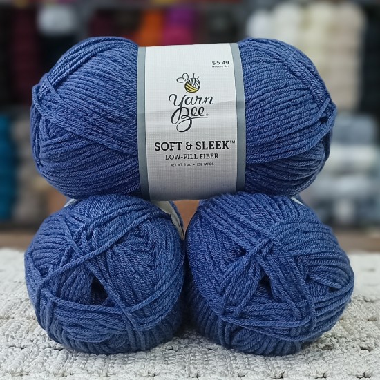 Yarn Bee Soft & Sleek 420-440 GR İhraç Fazİası El Örgü İpi - Denim 