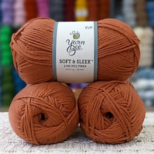 Yarn Bee Soft & Sleek 420-440 GR İhraç Fazİası El Örgü İpi - Turuncu Taba