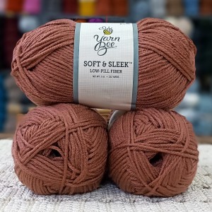 Yarn Bee Soft & Sleek 420-440 GR İhraç Fazİası El Örgü İpi - Kızıl Tarçın