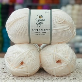 Yarn Bee Soft & Sleek 420-440 GR İhraç Fazİası El Örgü İpi - Vanilya