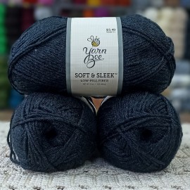 Yarn Bee Soft & Sleek 420-440 GR İhraç Fazİası El Örgü İpi - Antrasit
