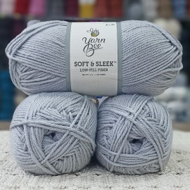 Yarn Bee Soft & Sleek 420-440 GR İhraç Fazİası El Örgü İpi - Gümüş Gri
