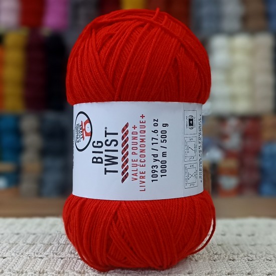450-490 gr Mega Boy İhraç Fazlası El Örgü İpi - Kırmızı