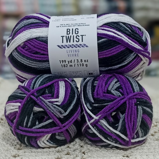 320-340 gr Big Twist Living Vivre  Anti-Piiling Ebruli İhraç Fazlası El Örgü İpi