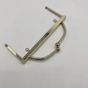 Metal Örme Çanta Bursu  20 cm Topuzlu El Tutmalı ANTİK