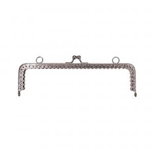 Metal Örme Çanta Bursu  25.5 cm GÜMÜŞ