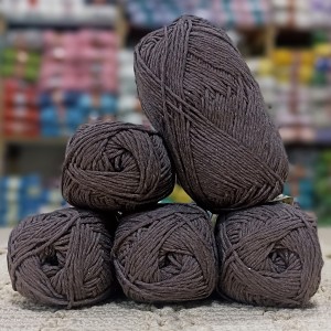 500 gr %80 Pamuk SİMLİ El Örgü İpi - Vizon Kahve 