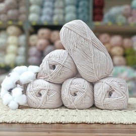 500 gr Gold Life Cotton %50 Pamuk El Örgü İpi - Uçuk Ten Pudra