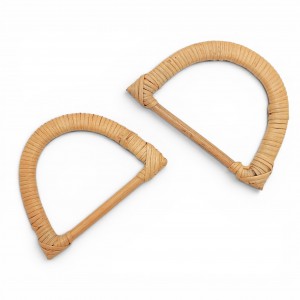Gerçek Bambu Çanta Sapı D Model 14 cm - Naturel