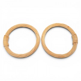 Gerçek Bambu Çanta Sapı Yuvarlak Model 12,5 cm - Naturel