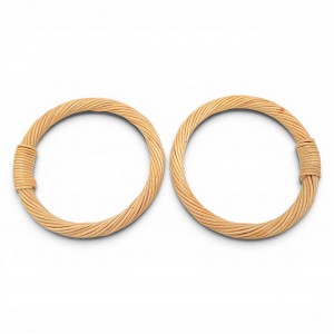 Gerçek Bambu Çanta Sapı Yuvarlak Model 12,5 cm - Naturel
