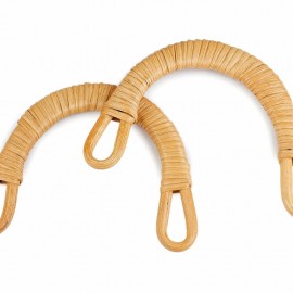 Gerçek Bambu Çanta Sapı U Model 15 cm - Orange