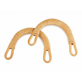 Gerçek Bambu Çanta Sapı U Model 15 cm - Orange