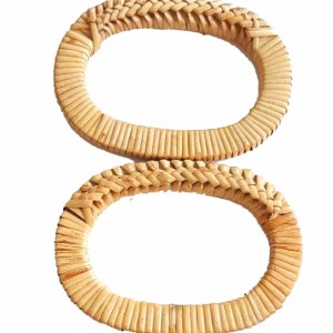 Gerçek Bambu Çanta Sapı Oval Model 13 cm - Naturel