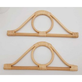 Gerçek Bambu Çanta Sapı Göz Model 27 cm - Naturel