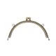 Metal Örme Desenli Çanta Bursu Oval Model  20.5 cm Antik