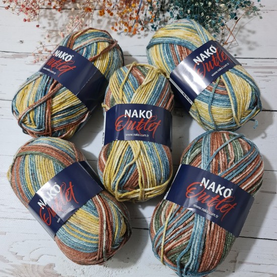 550 gr Yarn Bee Low Piiling Ebruli İhraç Fazlası El Örgü İpi