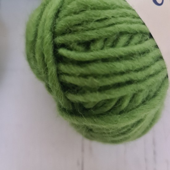 50 gr 10 Adet %100 Wool Kalın İhraç Fazlası El Örgü İpi-YEŞİL
