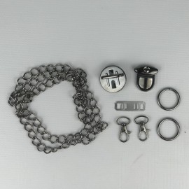 Metal Çanta Seti (Füme)