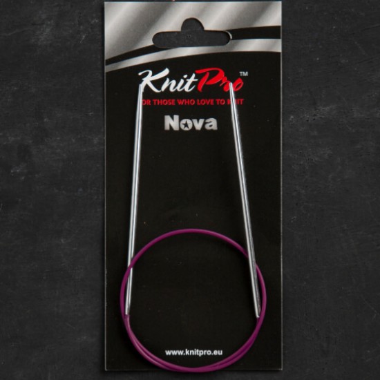 KnitPro Nova Metal 60 Cm 4,5 mm Metal Misinalı Örgü Şişi