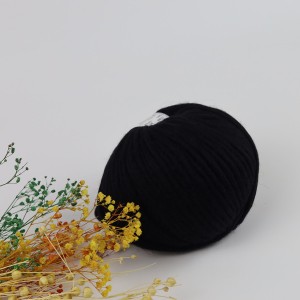 100 gr  Wool Big %100 Yün (Wool) İhraç Fazlası El Örgü İpi - Siyah